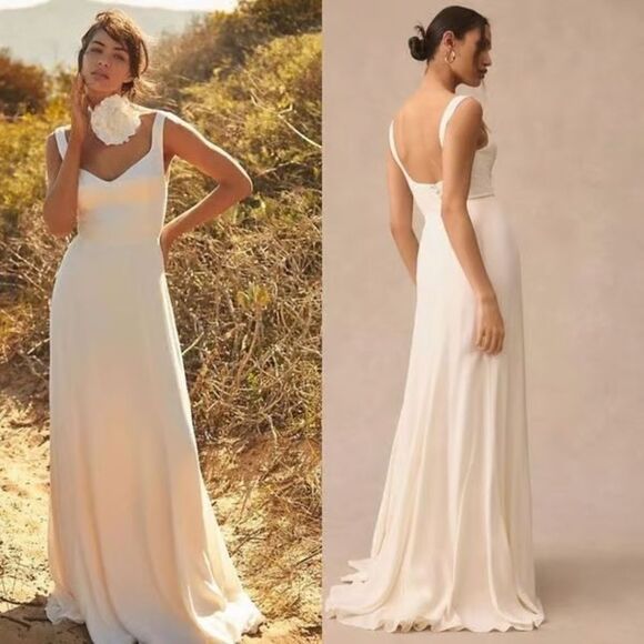 Reformation Lecce Dress in Ivory - Picture 1 of 8